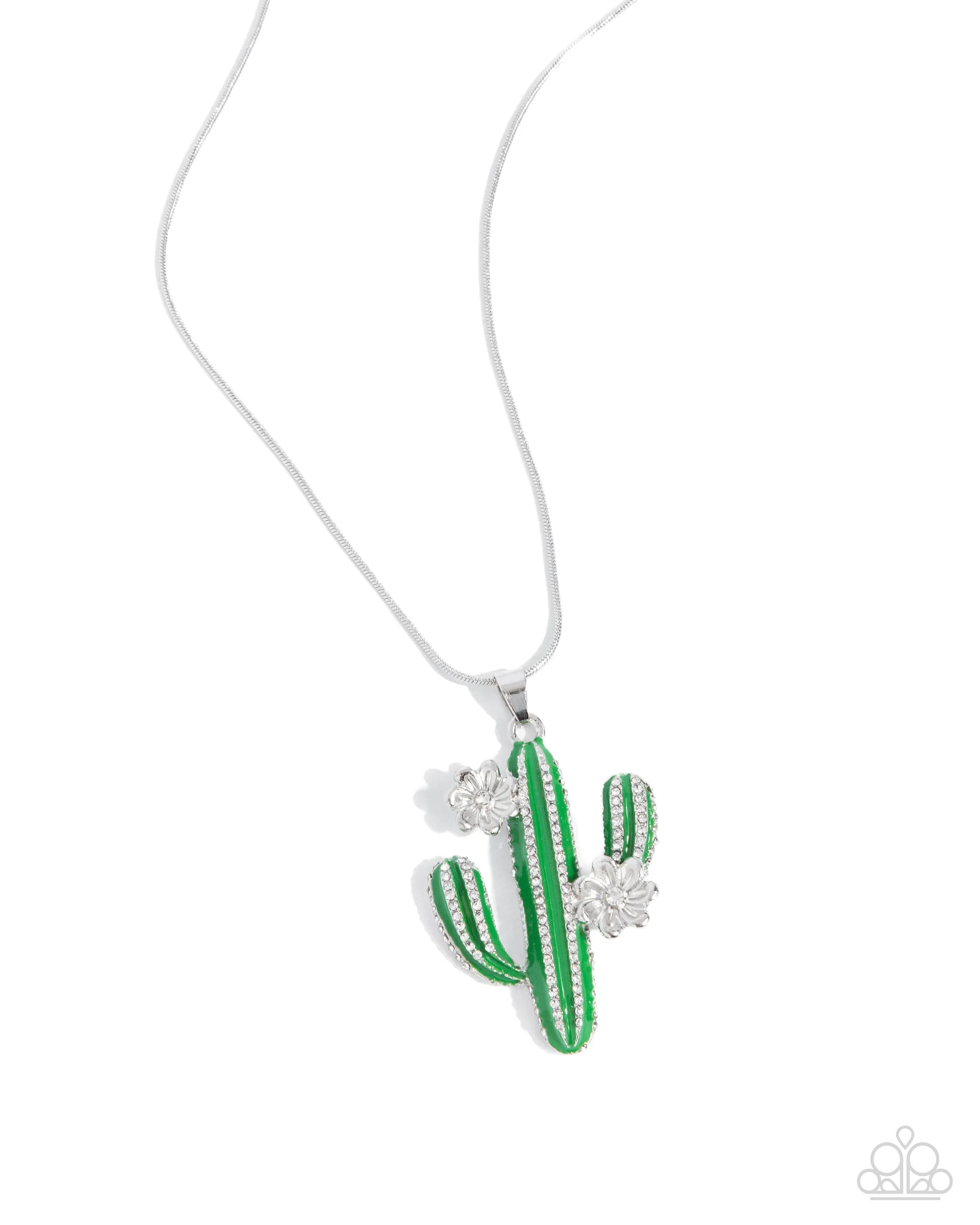 Necklaces Carefree Cactus - Green N373