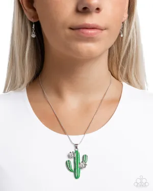 Necklaces Carefree Cactus - Green N373