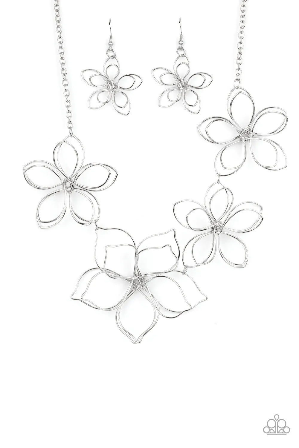 Necklaces Flower Garden Fashionista - Silver N2098