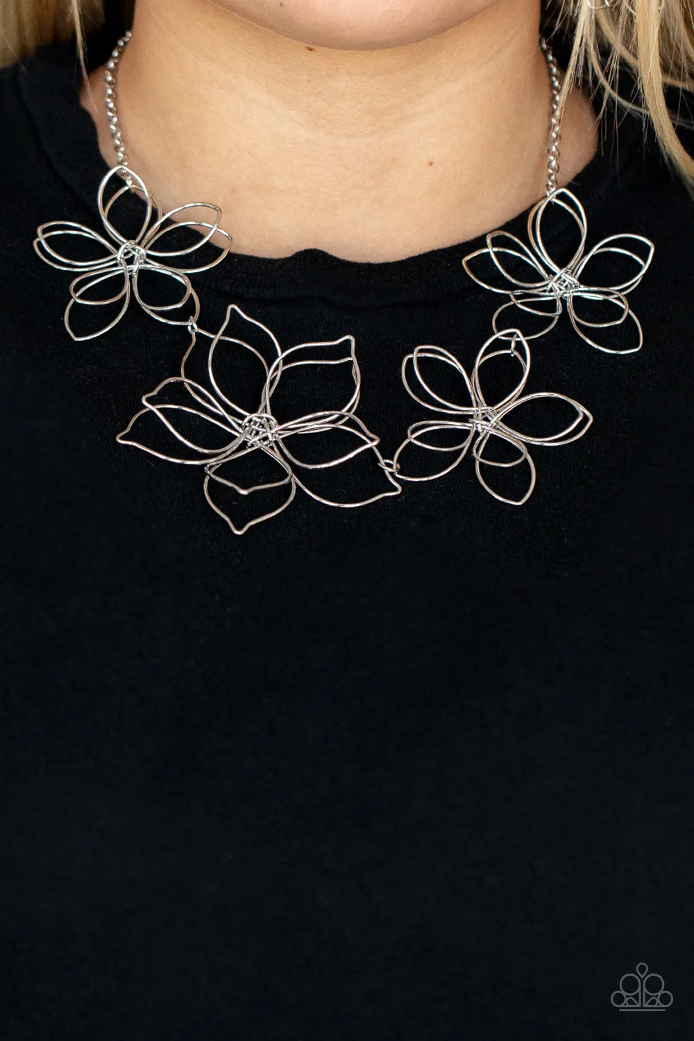 Necklaces Flower Garden Fashionista - Silver N2098