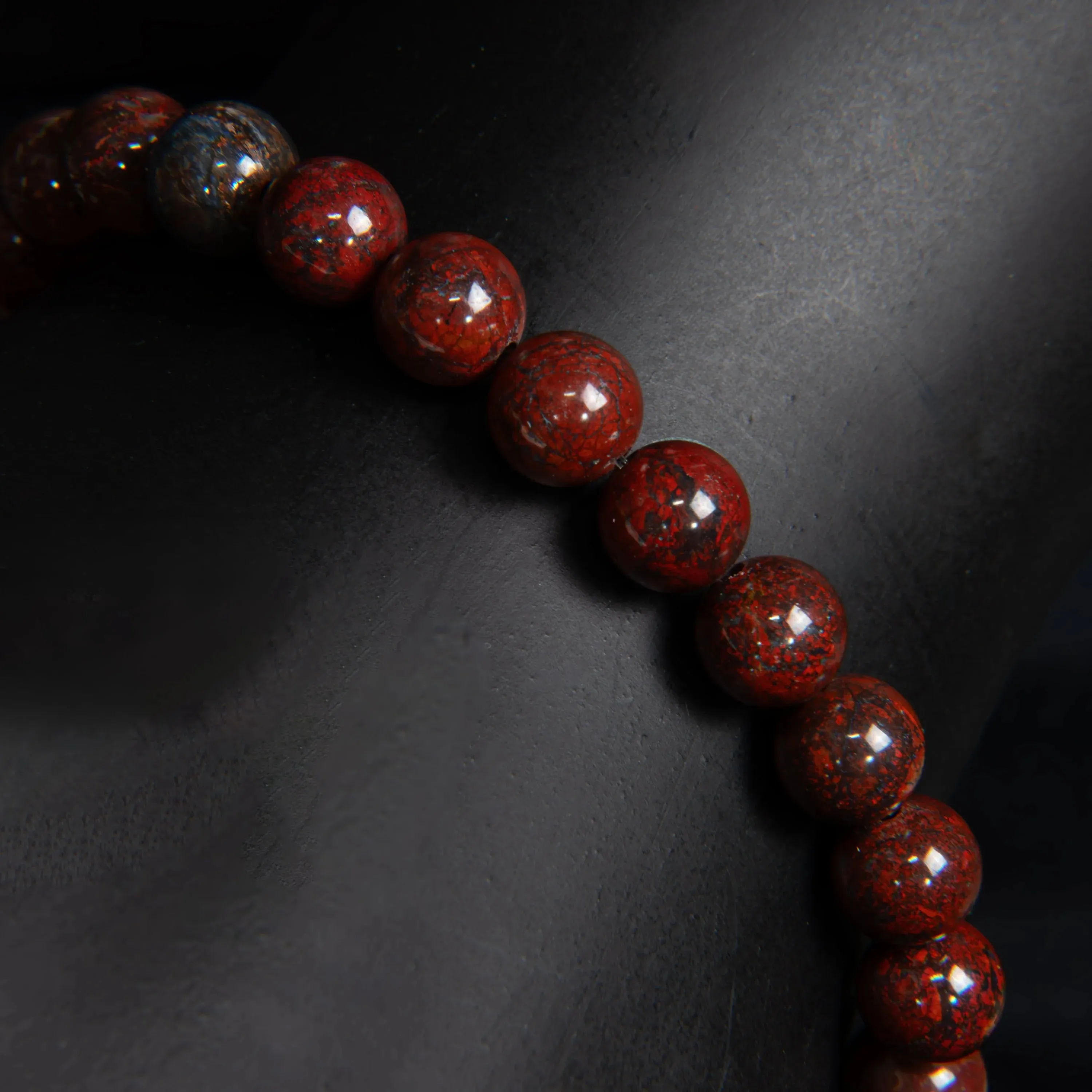 Neely Beaded Bloodstone Bracelet