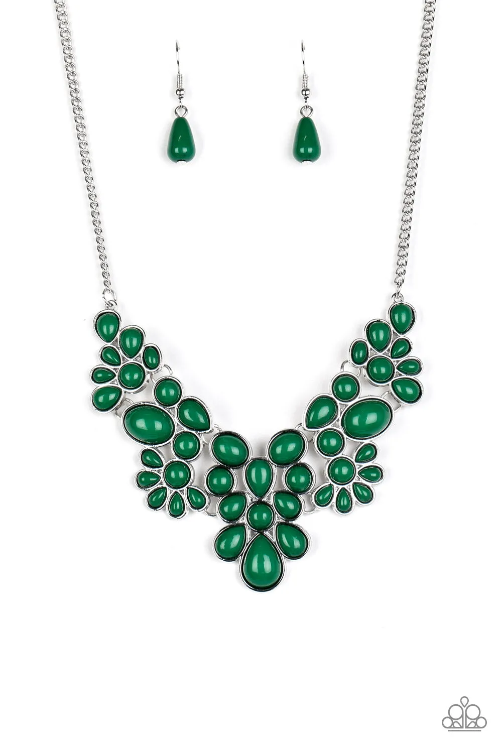 Paparazzi Bohemian Banquet - Green Necklace