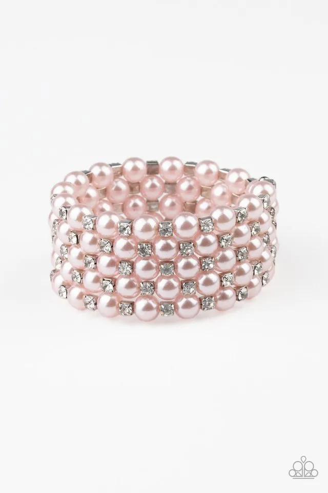 Paparazzi Bracelet ~ Rich Royal - Pink