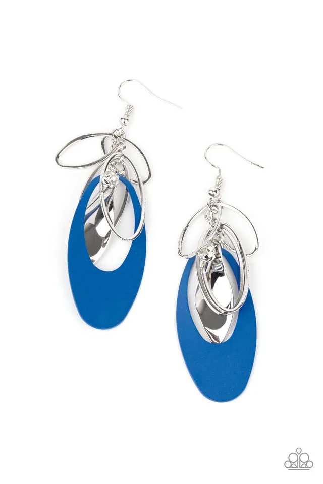 Paparazzi Earring ~ Ambitious Allure - Blue