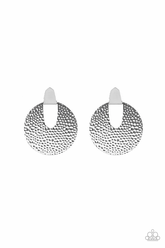 Paparazzi Earring ~ Bold Intentions - Silver