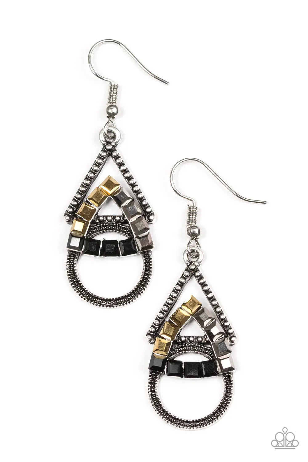 Paparazzi Earring ~ On The Edge Of Your Seat - Multi