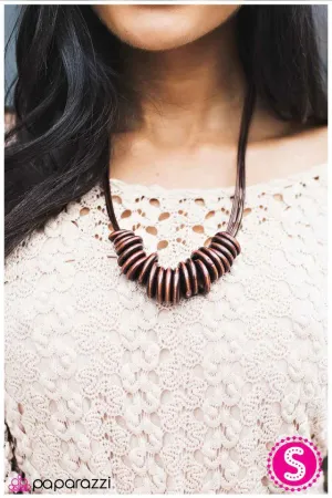 Paparazzi Necklace ~ As Wood As It Gets - Brown