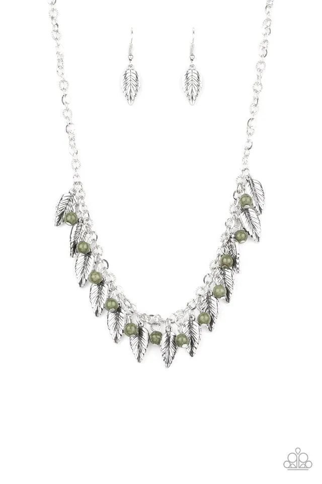 Paparazzi Necklace ~ Boldly Airborne - Green