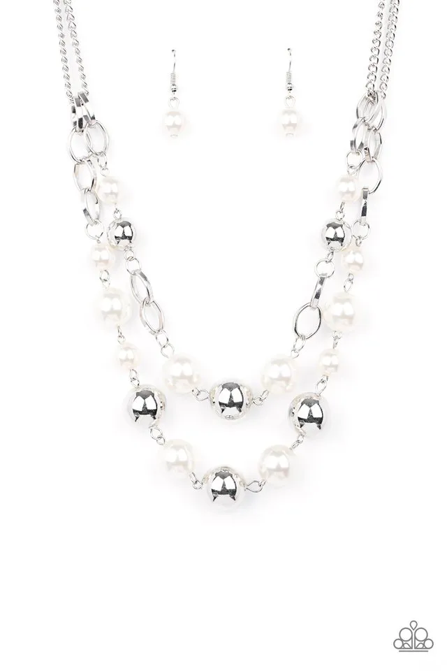 Paparazzi Necklace ~ COUNTESS Your Blessings - White