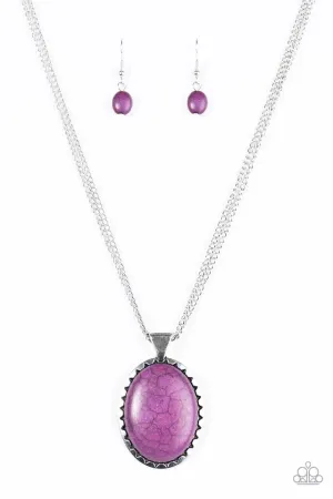 Paparazzi Necklace ~ Creek Chic - Purple