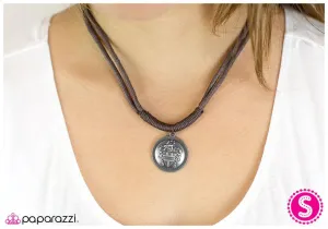 Paparazzi Necklace ~ Fight Or Flight - Brown