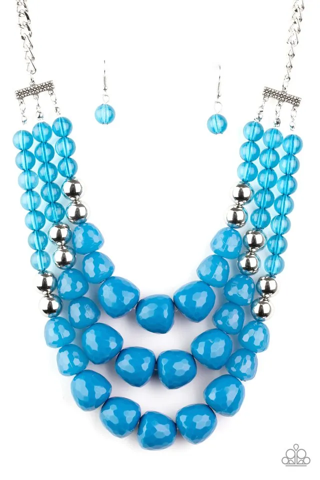 Paparazzi Necklace ~ Forbidden Fruit - Blue