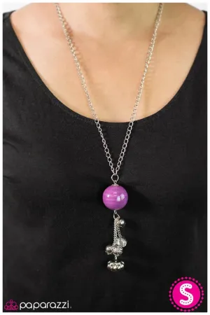 Paparazzi Necklace ~ Globetrotter - Purple