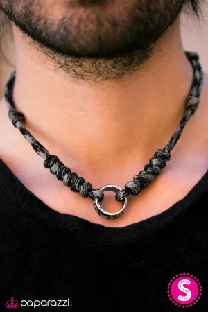 Paparazzi Necklace ~ Mighty Mountaineer - Black