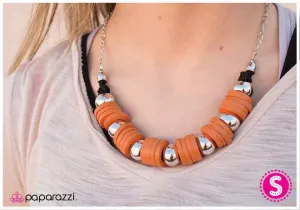 Paparazzi Necklace ~ Organically Autumn - Orange