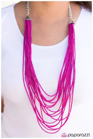 Paparazzi Necklace ~ Sunset Samba - Pink