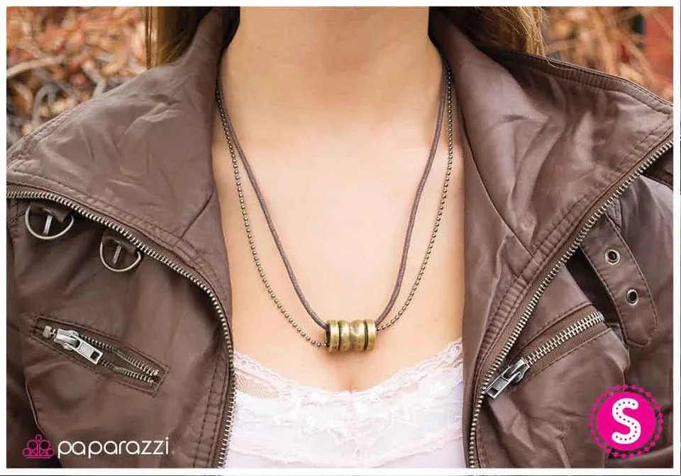 Paparazzi Necklace ~ That Seems Fitting - Brown