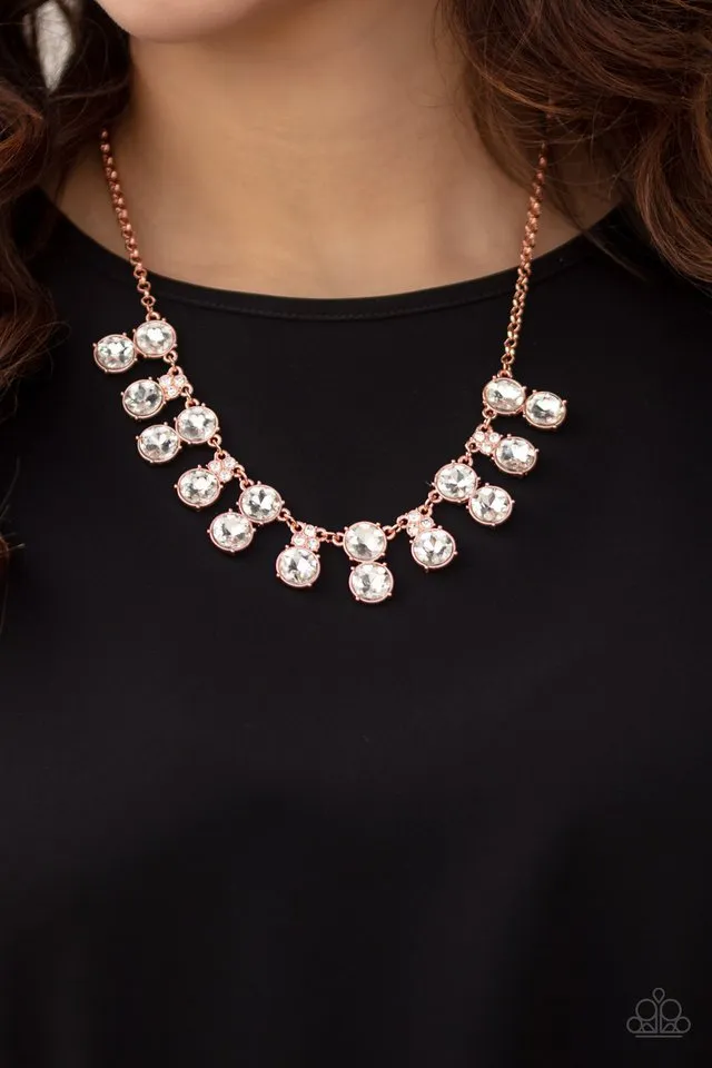 Paparazzi Necklace ~ Top Dollar Twinkle - Copper