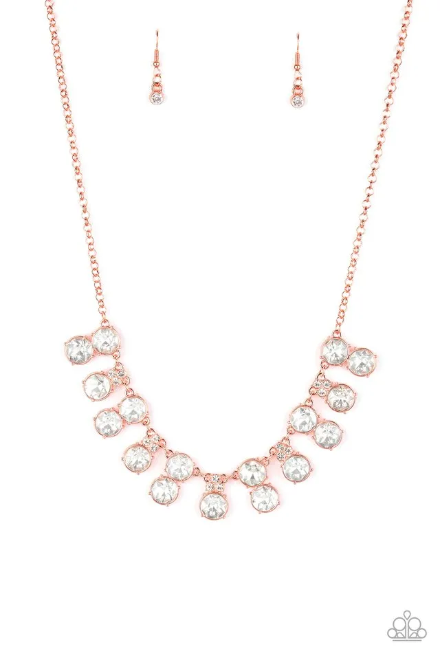 Paparazzi Necklace ~ Top Dollar Twinkle - Copper