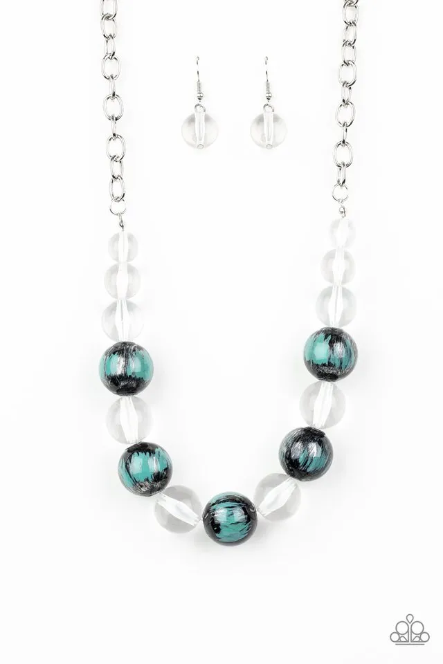 Paparazzi Necklace ~ Torrid Tide - Blue