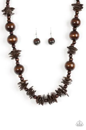 Paparazzi Necklace ~ Yes We CANCUN! - Brown