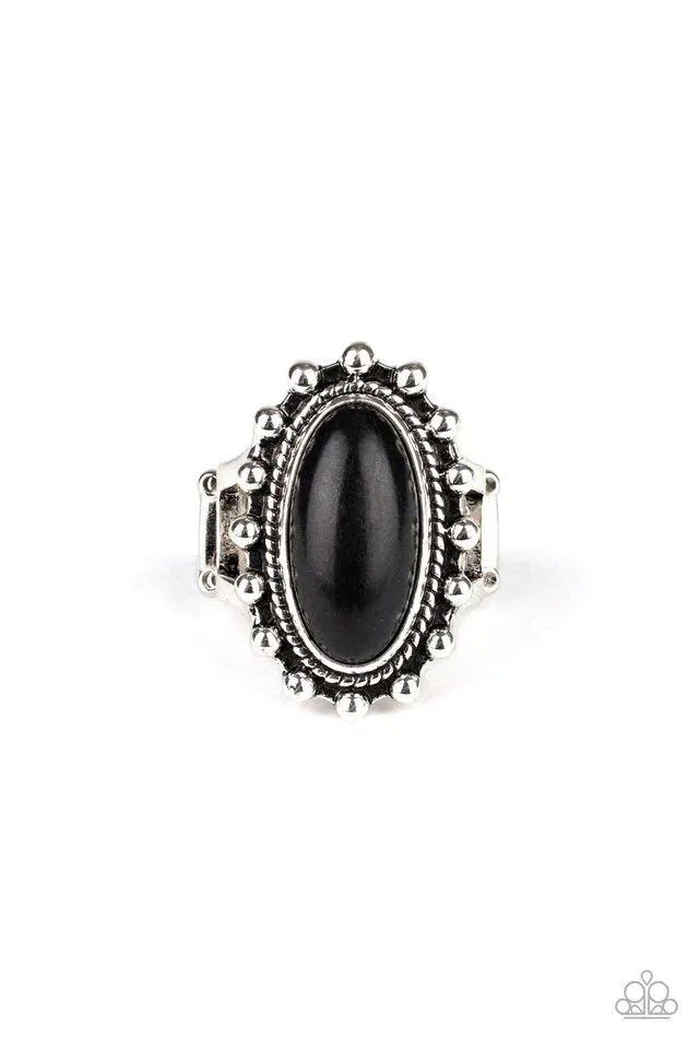 Paparazzi Ring ~ Mineral Movement - Black