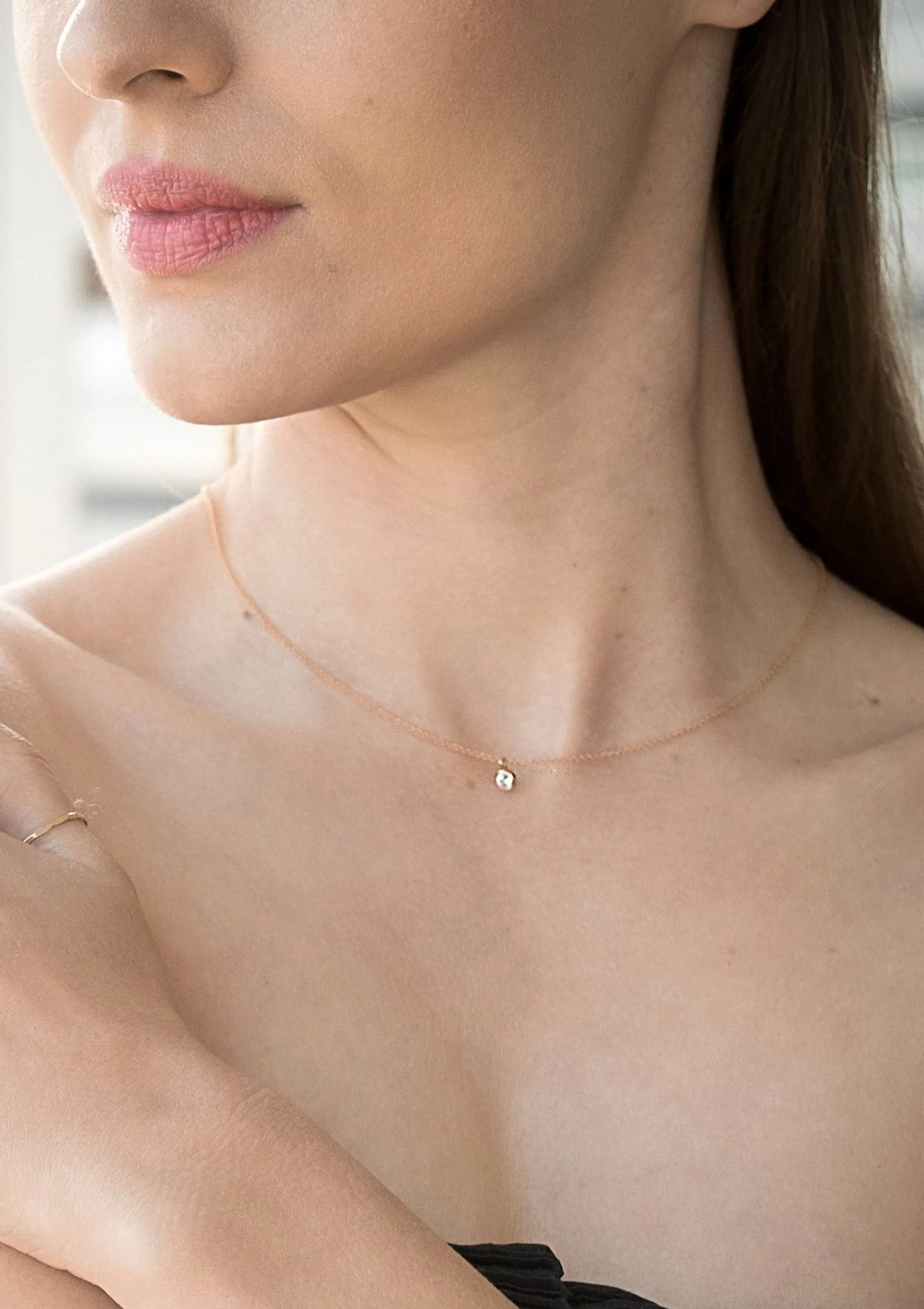 Petite CZ Simple Necklace