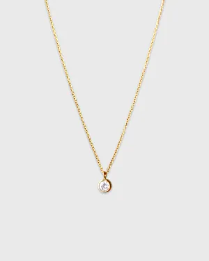 Petite CZ Simple Necklace