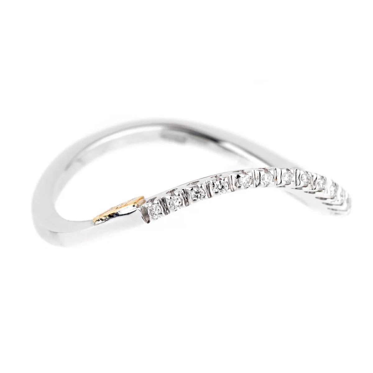 Recarlo Wave Diamond White Gold Ring