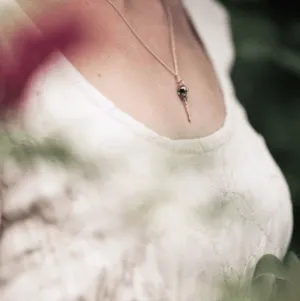 Rose Gold Hummingbird Earrings