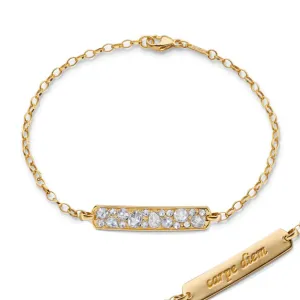 Rosecut Diamond "Carpe Diem" Petite Poesy Bracelet