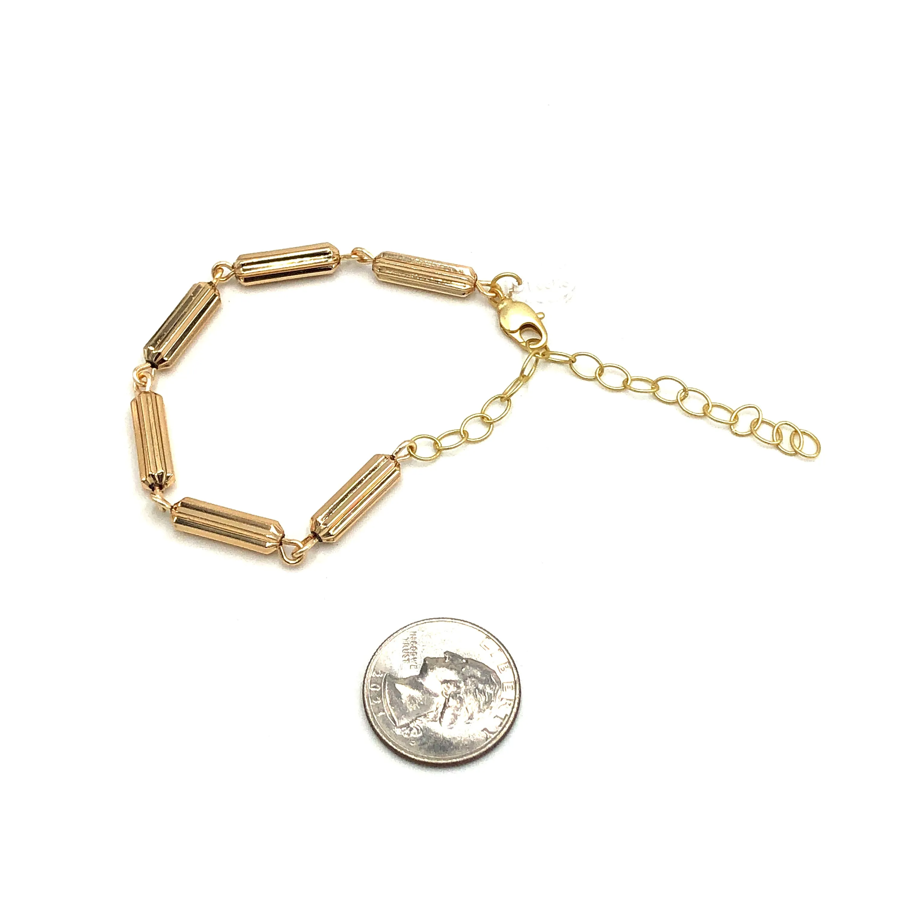 Rosy Gold Fluted Betsy Bracelet