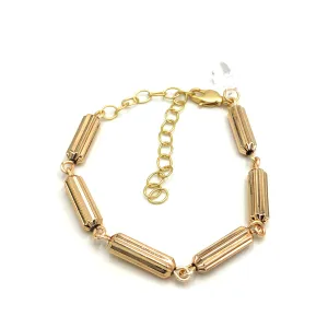 Rosy Gold Fluted Betsy Bracelet