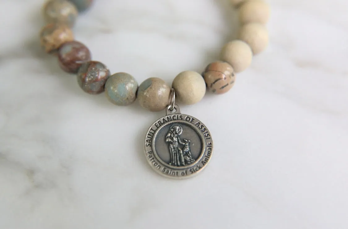 Saint Francis Rosary Bracelet