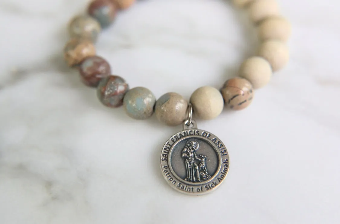 Saint Francis Rosary Bracelet