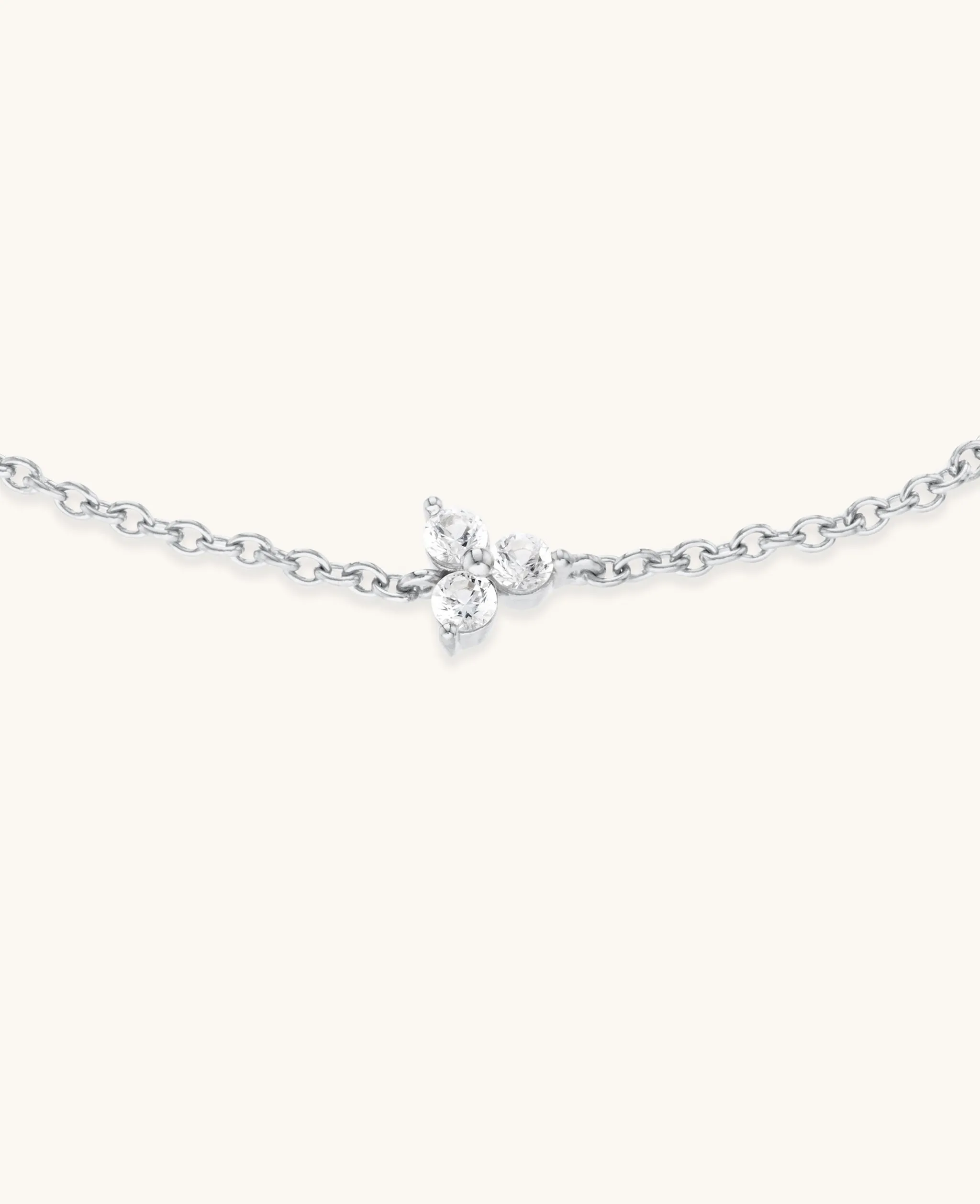 Sapphire Fleur Bracelet Silver