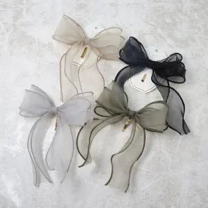 Sheer Bow Ponytail Cuff