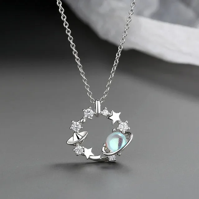 Shiny Zircon Necklace