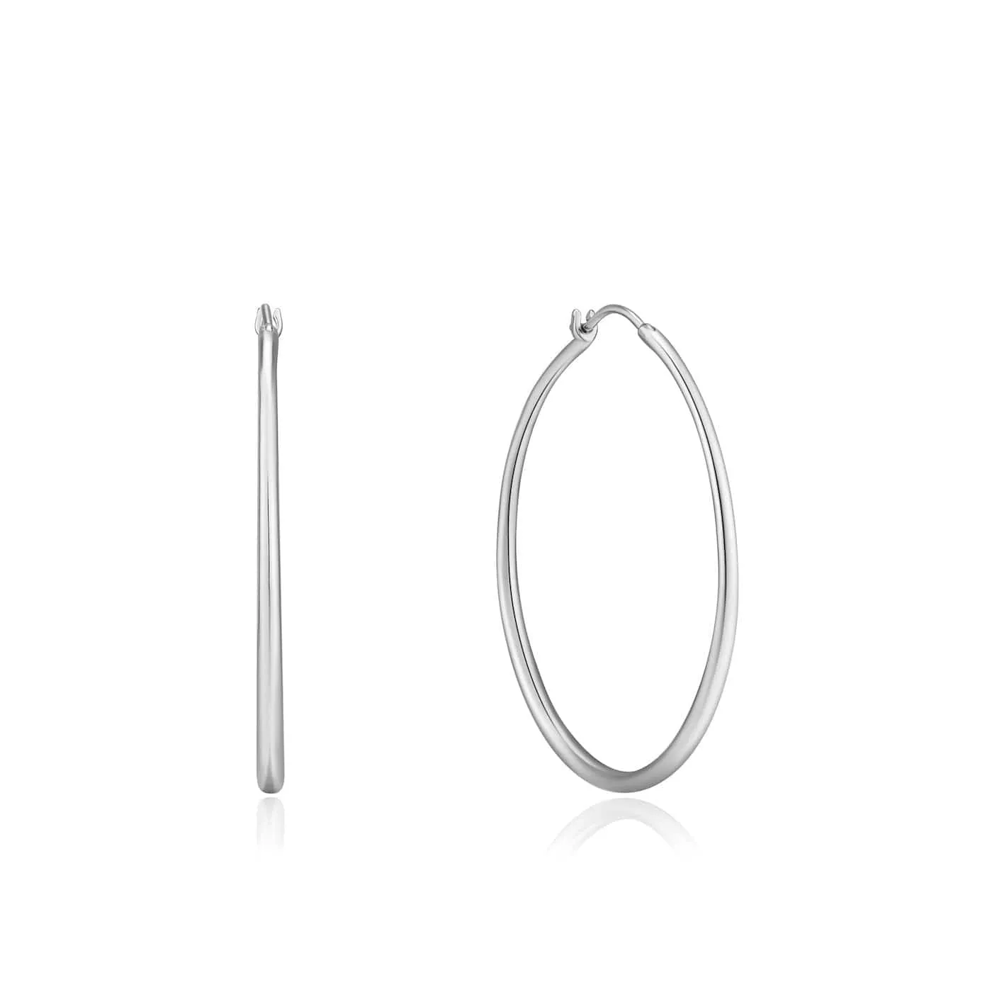 Silver Luxe Hoop Earrings