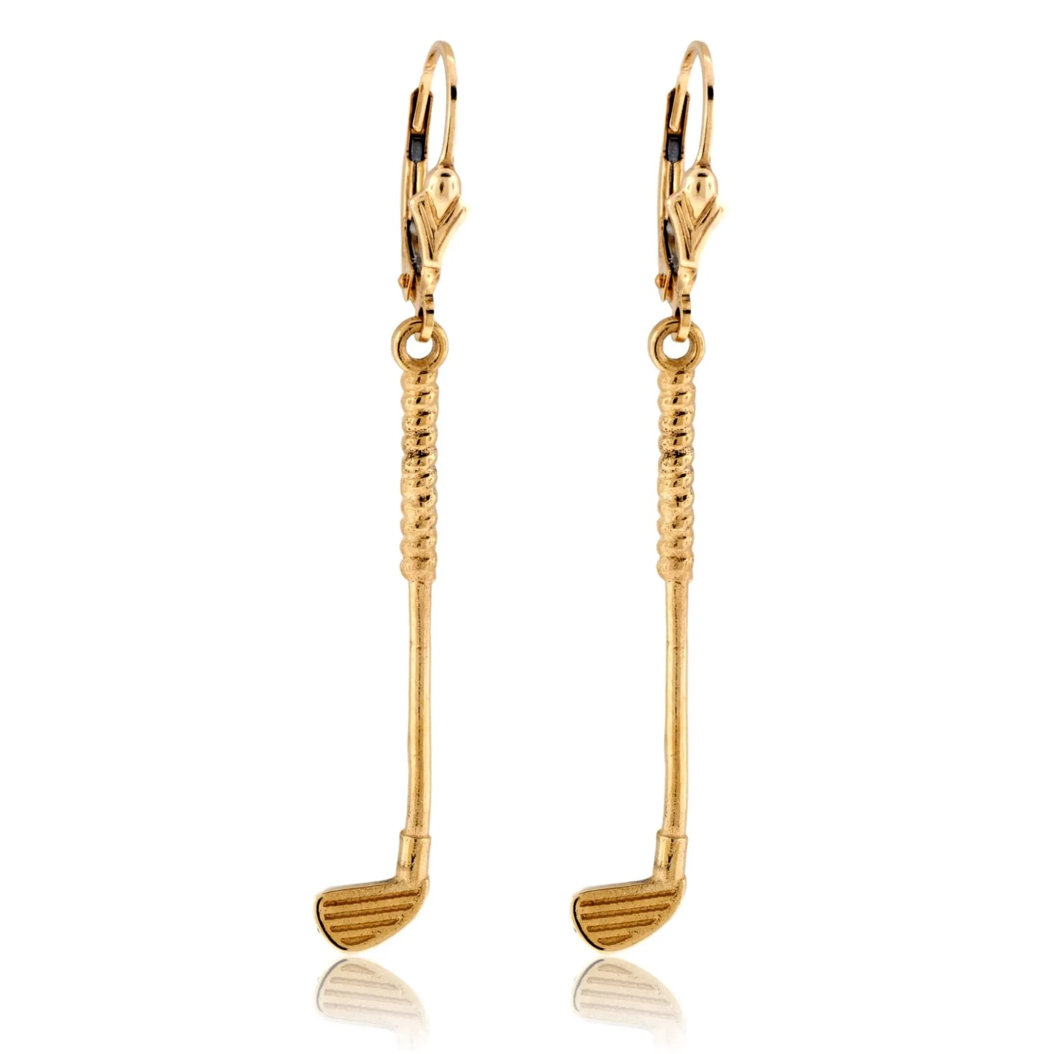 Simple Dangle Golf Club Earrings