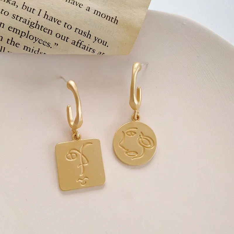 Simple Faces Earrings