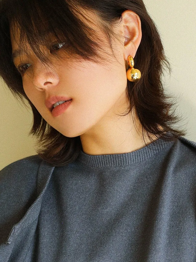 Simple Geometric Sphere Earrings