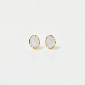 Simple Moonstone Earrings