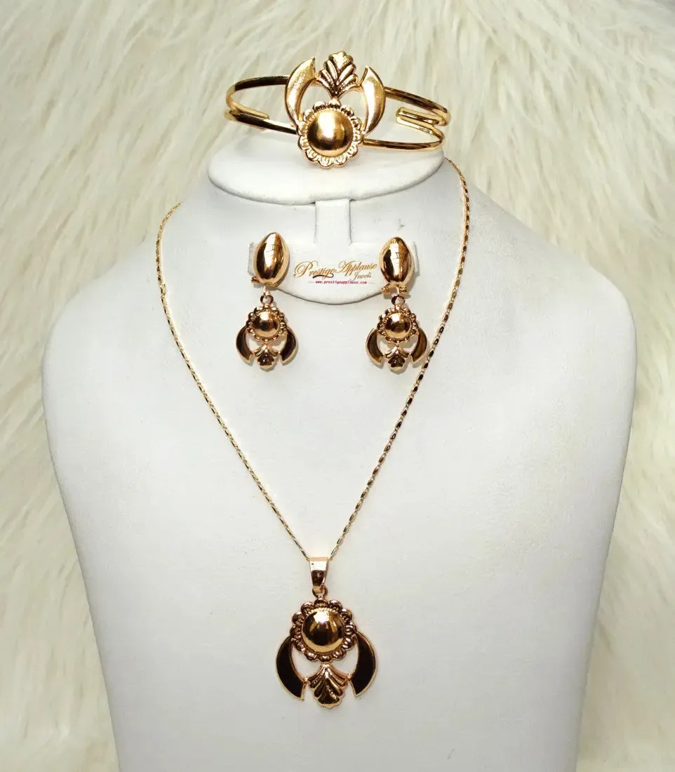 Simple Necklace Earring Jewellery Set