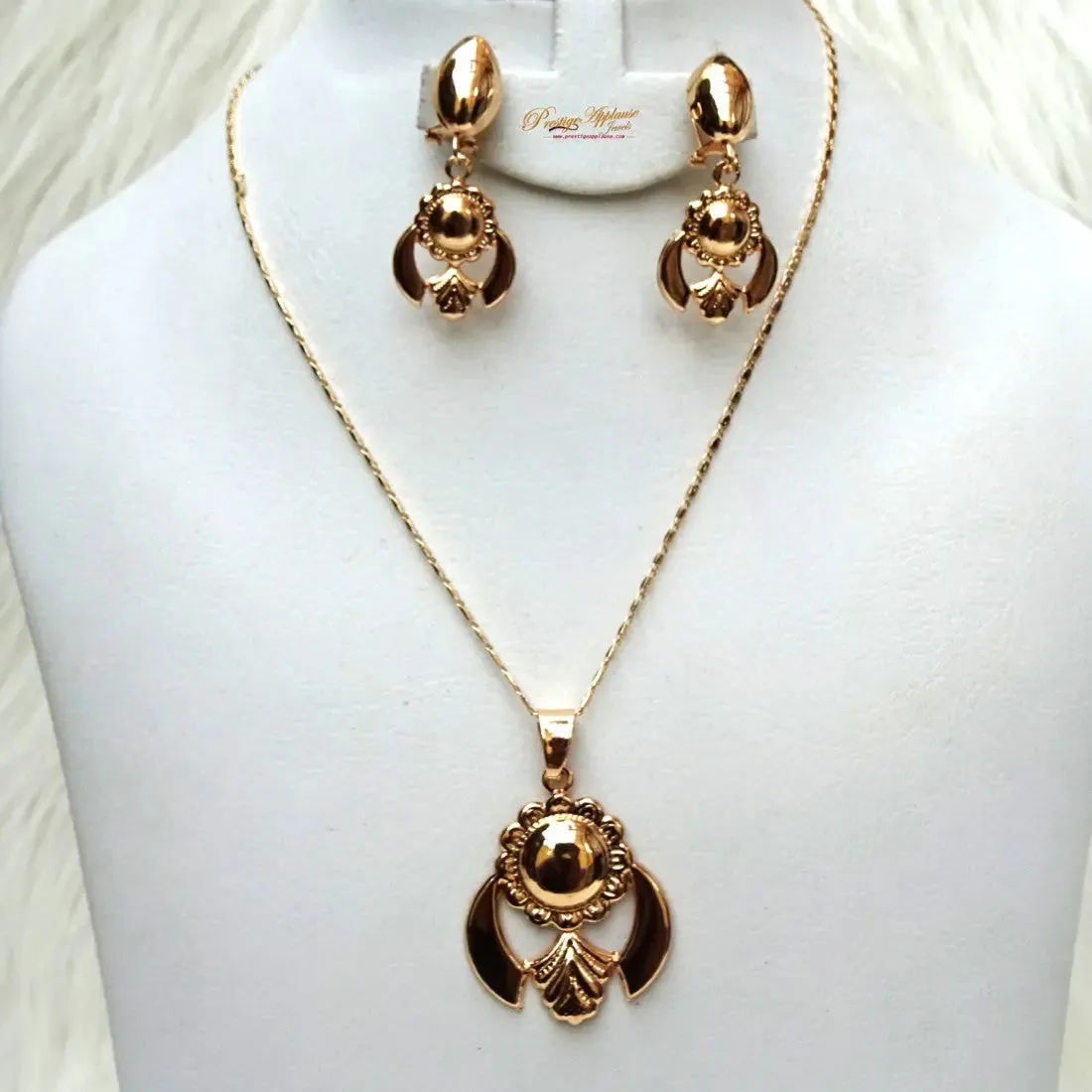 Simple Necklace Earring Jewellery Set