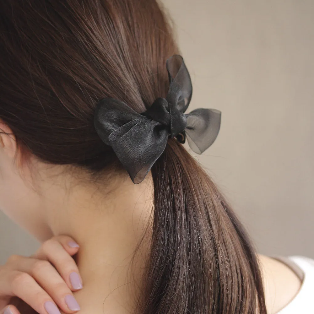 Soft Bow Ponytail Cuff