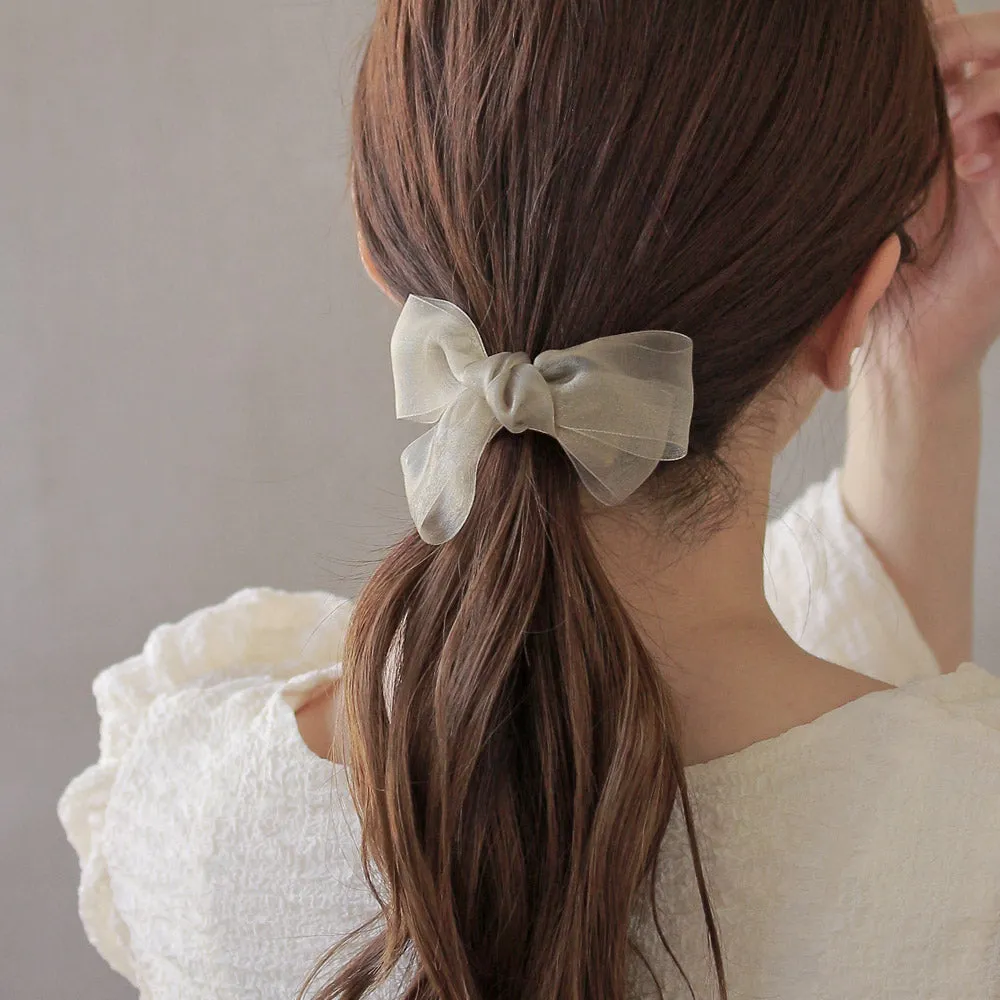 Soft Bow Ponytail Cuff