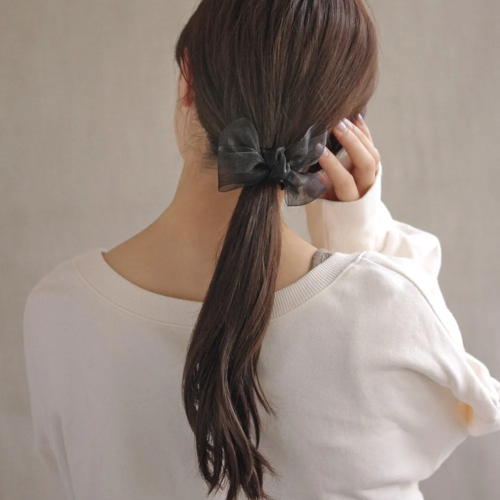 Soft Bow Ponytail Cuff