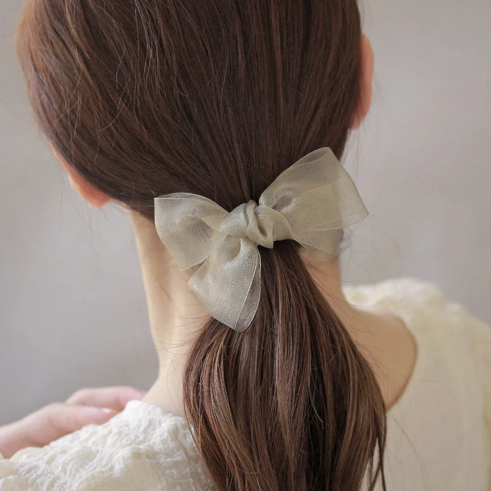 Soft Bow Ponytail Cuff