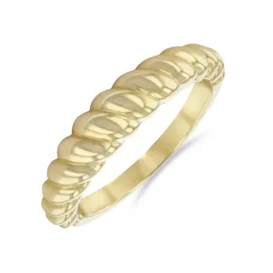 Soleil Collection Twist Ring | 9K Solid Yellow Gold